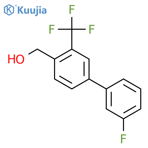 (3'-Fluoro-3-(trifluoromethyl)biphenyl-4-yl)methanol structure