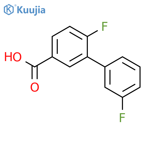 3-(3-Fluorophenyl)-4-fluorobenzoic acid structure