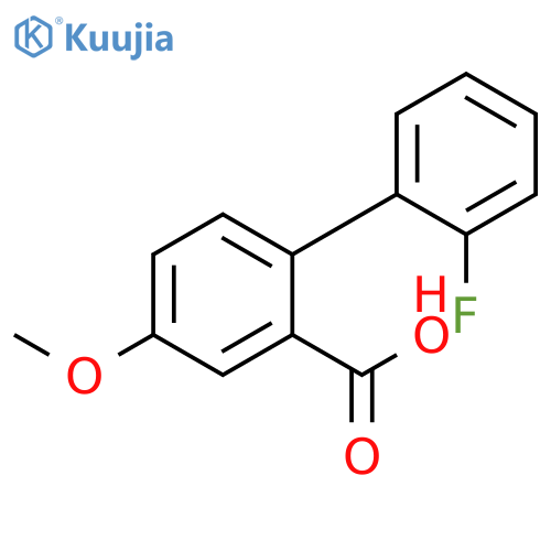 2-(2-Fluorophenyl)-5-methoxybenzoic acid structure