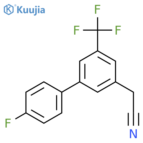 2-(4'-Fluoro-3-(trifluoromethyl)biphenyl-5-yl)acetonitrile structure