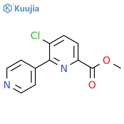 Methyl 5-chloro-6-(pyridin-4-yl)picolinate structure