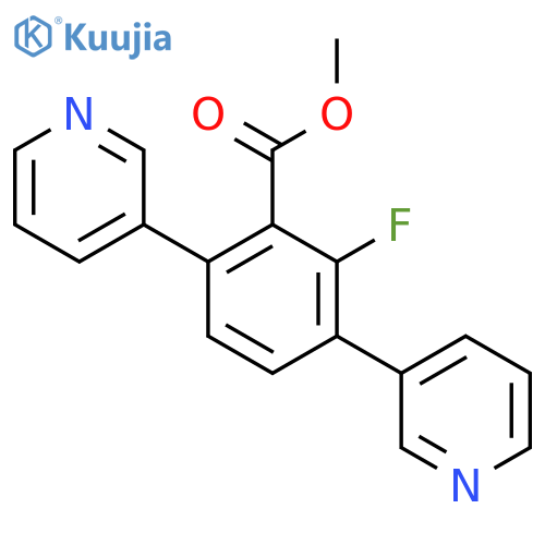 Methyl 2-fluoro-3,6-di(pyridin-3-yl)benzoate structure