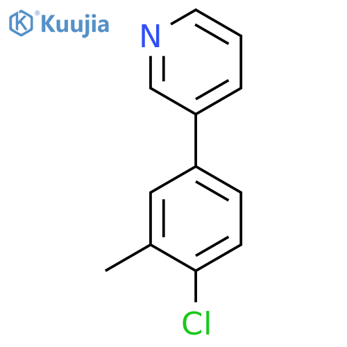 3-(4-Chloro-3-methylphenyl)pyridine structure