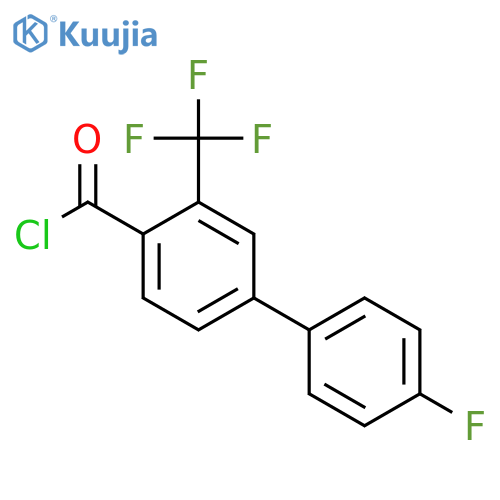 4'-Fluoro-3-(trifluoromethyl)biphenyl-4-carbonyl chloride structure