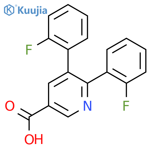 5,6-Bis(2-fluorophenyl)nicotinic acid structure