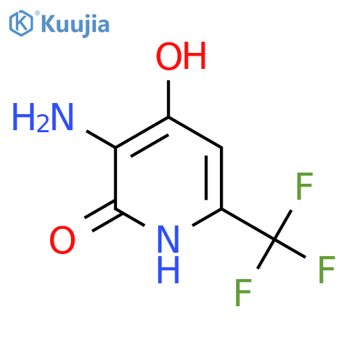 3-Amino-2,4-dihydroxy-6-(trifluoromethyl)pyridine structure