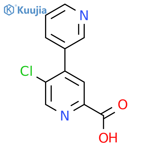 5-Chloro-4-(pyridin-3-yl)picolinic acid structure