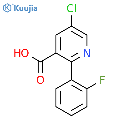 5-Chloro-2-(2-fluorophenyl)nicotinic acid structure