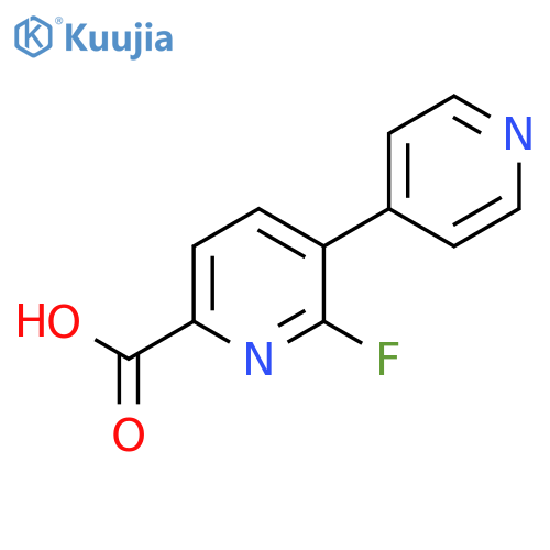 6-Fluoro-5-(pyridin-4-yl)picolinic acid structure