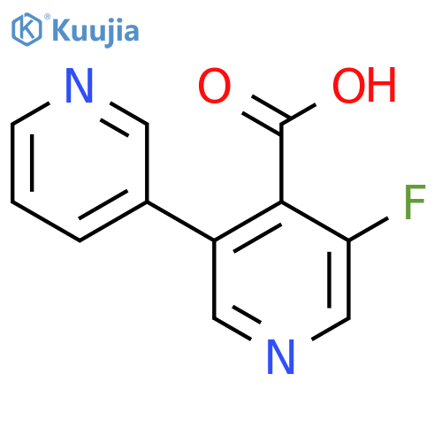 3-Fluoro-5-(pyridin-3-yl)isonicotinic acid structure