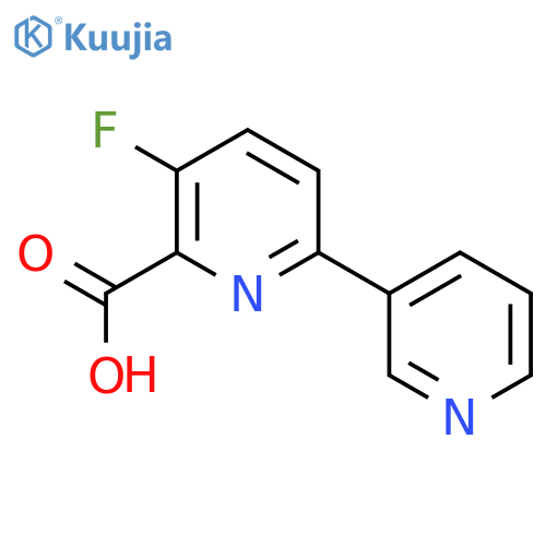 3-Fluoro-6-(pyridin-3-yl)picolinic acid structure