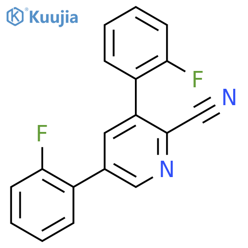 3,5-Bis(2-fluorophenyl)picolinonitrile structure