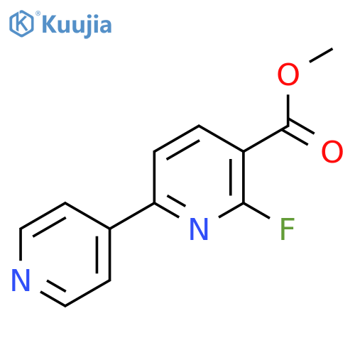 Methyl 2-fluoro-6-(pyridin-4-yl)nicotinate structure