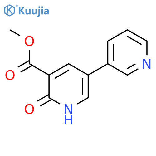 Methyl 2-hydroxy-5-(pyridin-3-yl)nicotinate structure