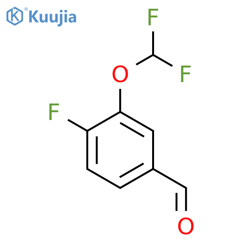 3-(Difluoromethoxy)-4-fluorobenzaldehyde structure