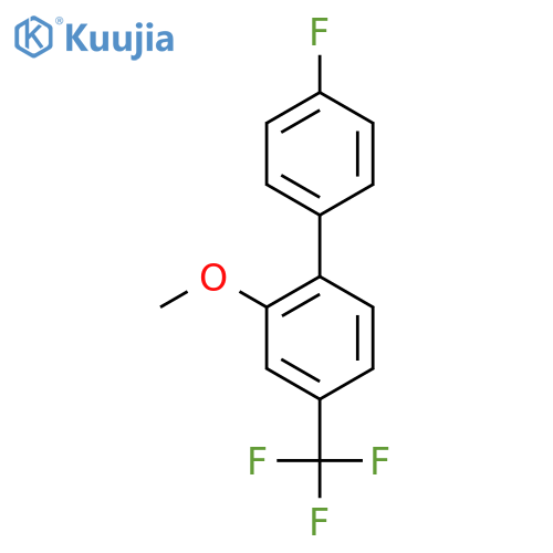 1-(4-fluorophenyl)-2-methoxy-4-(trifluoromethyl)benzene structure