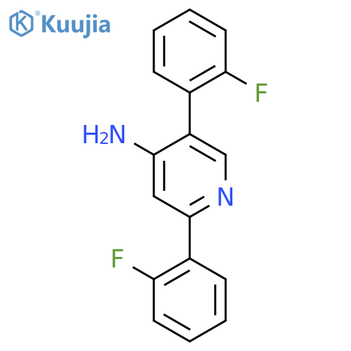 2,5-Bis(2-fluorophenyl)pyridin-4-amine structure