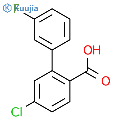 4-chloro-2-(3-fluorophenyl)benzoic acid structure