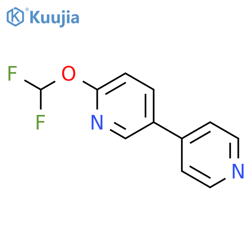 6-(Difluoromethoxy)-3,4'-bipyridine structure
