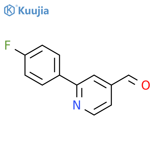 2-(4-fluorophenyl)pyridine-4-carbaldehyde structure