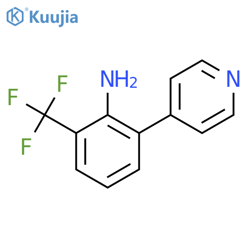 2-(Pyridin-4-yl)-6-(trifluoromethyl)benzenamine structure