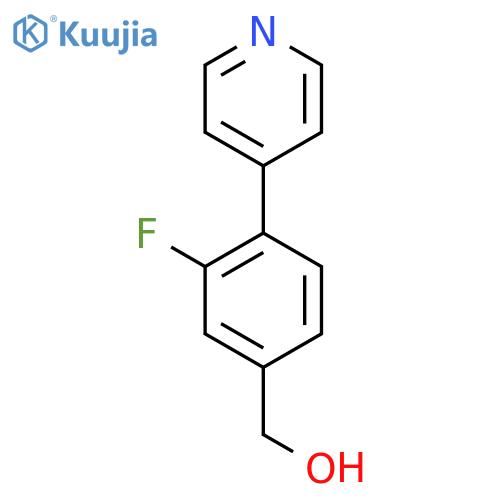 (3-Fluoro-4-(pyridin-4-yl)phenyl)methanol structure