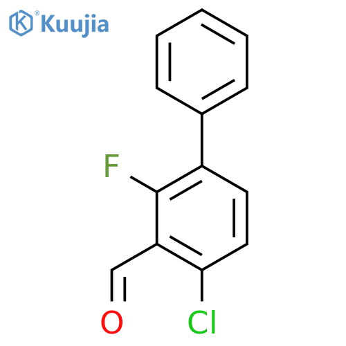4-Chloro-2-fluoro-3-formylbiphenyl structure