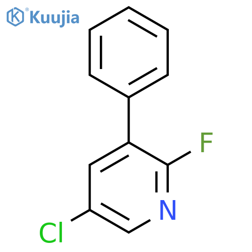 5-Chloro-2-fluoro-3-phenylpyridine structure