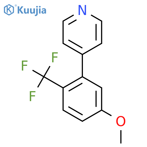4-(5-Methoxy-2-(trifluoromethyl)phenyl)pyridine structure