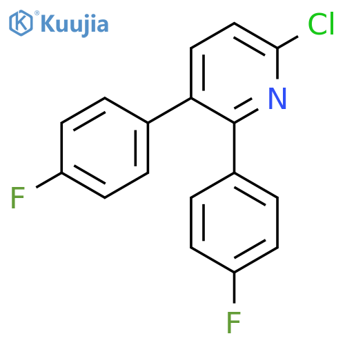 6-Chloro-2,3-bis(4-fluorophenyl)pyridine structure