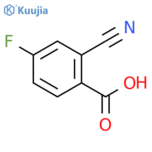 2-Cyano-4-fluorobenzoic acid structure