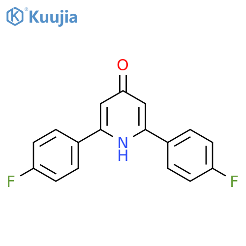 2,6-Bis(4-fluorophenyl)pyridin-4-ol structure