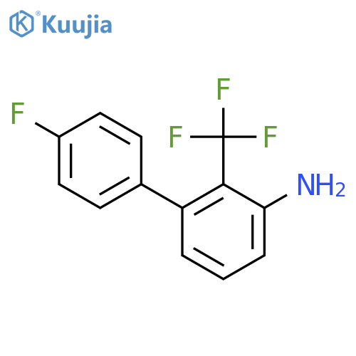 4'-Fluoro-2-(trifluoromethyl)biphenyl-3-amine structure