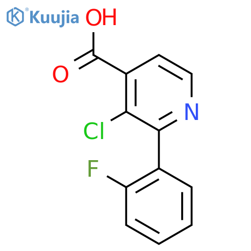 3-Chloro-2-(2-fluorophenyl)isonicotinic acid structure