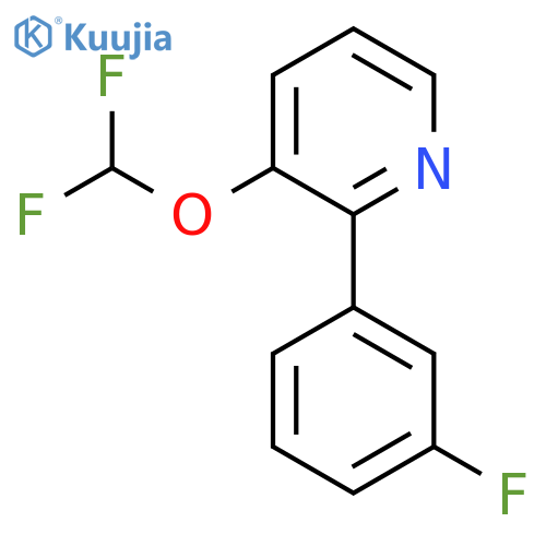 3-(Difluoromethoxy)-2-(3-fluorophenyl)pyridine structure