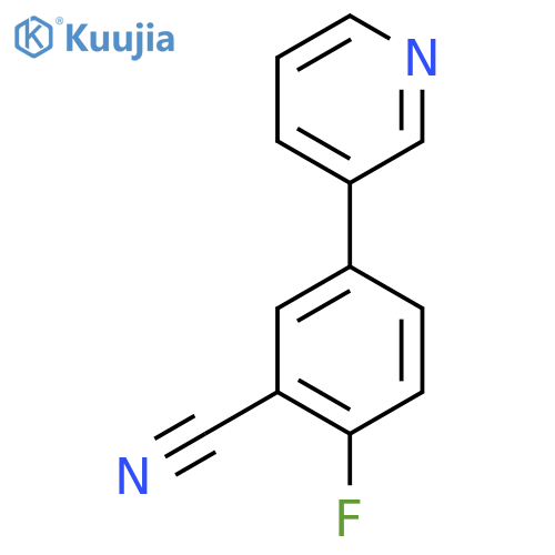 2-Fluoro-5-(pyridin-3-yl)benzonitrile structure