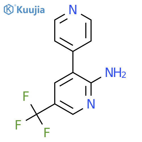 3-(Pyridin-4-yl)-5-(trifluoromethyl)pyridin-2-amine structure