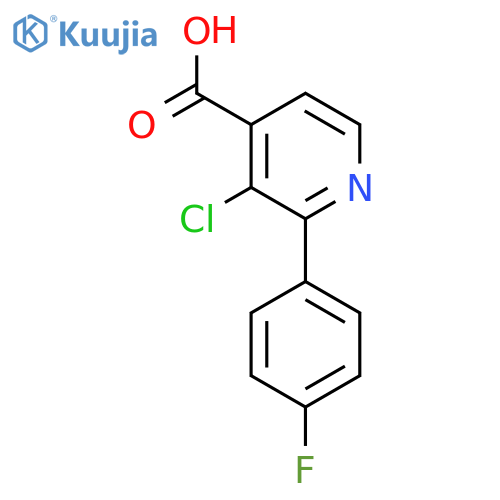 3-Chloro-2-(4-fluorophenyl)isonicotinic acid structure