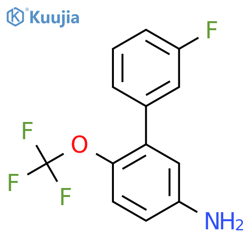 3'-Fluoro-2-(trifluoromethoxy)biphenyl-5-amine structure