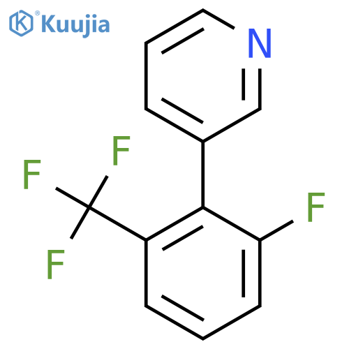 3-(2-Fluoro-6-(trifluoromethyl)phenyl)pyridine structure