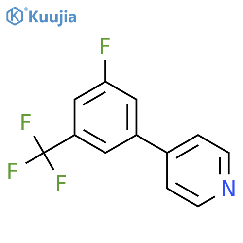 4-3-Fluoro-5-(trifluoromethylphenyl)pyridine structure