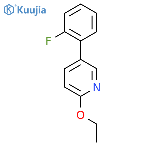2-Ethoxy-5-(2-fluorophenyl)pyridine structure