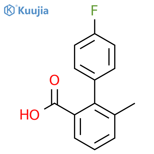 4'-Fluoro-2-methylbiphenyl-6-carboxylic acid structure