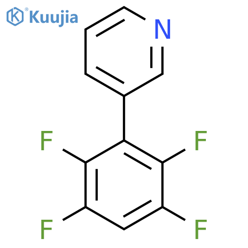 3-(2,3,5,6-Tetrafluorophenyl)pyridine structure