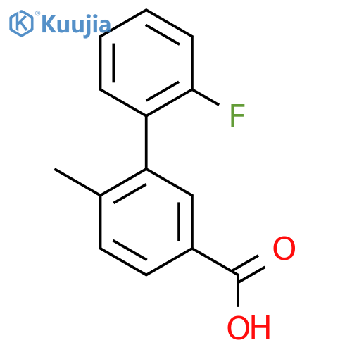 2'-Fluoro-2-methylbiphenyl-5-carboxylic acid structure
