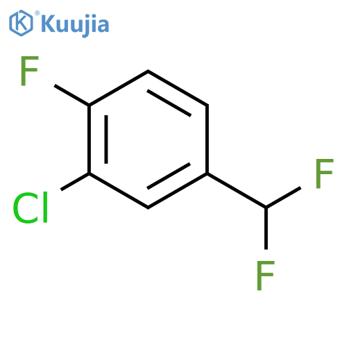 2-Chloro-4-(difluoromethyl)-1-fluorobenzene structure
