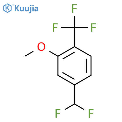 5-(Difluoromethyl)-2-(trifluoromethyl)anisole structure