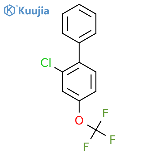 2-Chloro-4-(trifluoromethoxy)biphenyl structure