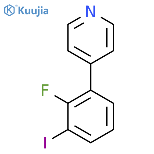 4-(2-Fluoro-3-iodophenyl)pyridine structure