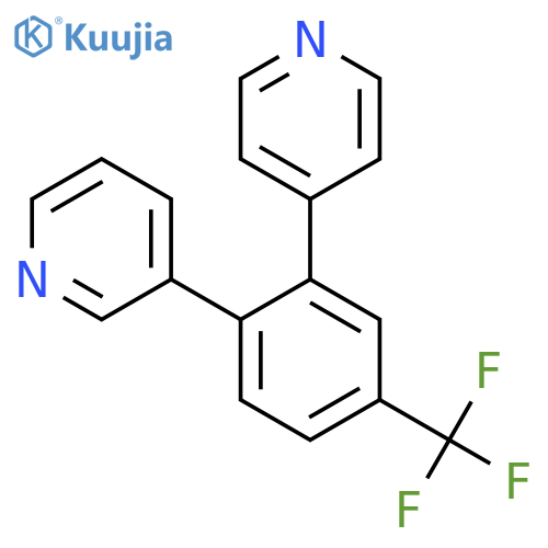 3-(2-(Pyridin-4-yl)-4-(trifluoromethyl)phenyl)pyridine structure